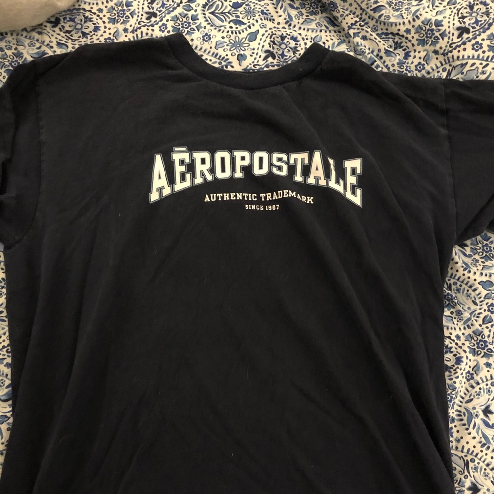 vintage Aeropostale navy shirt size large EUC